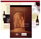 Gallo 49ers Chalk Talk Brochure by Christine Arthur Design
