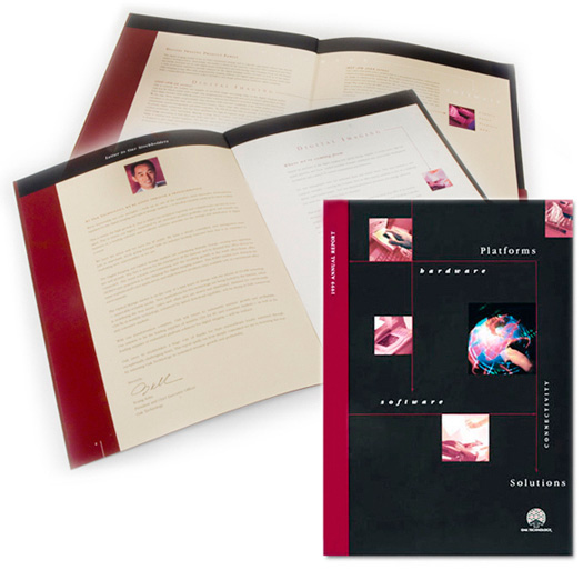 Oak Technology Annual Report Design by Christine Arthur