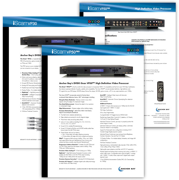 iScan Product Briefs